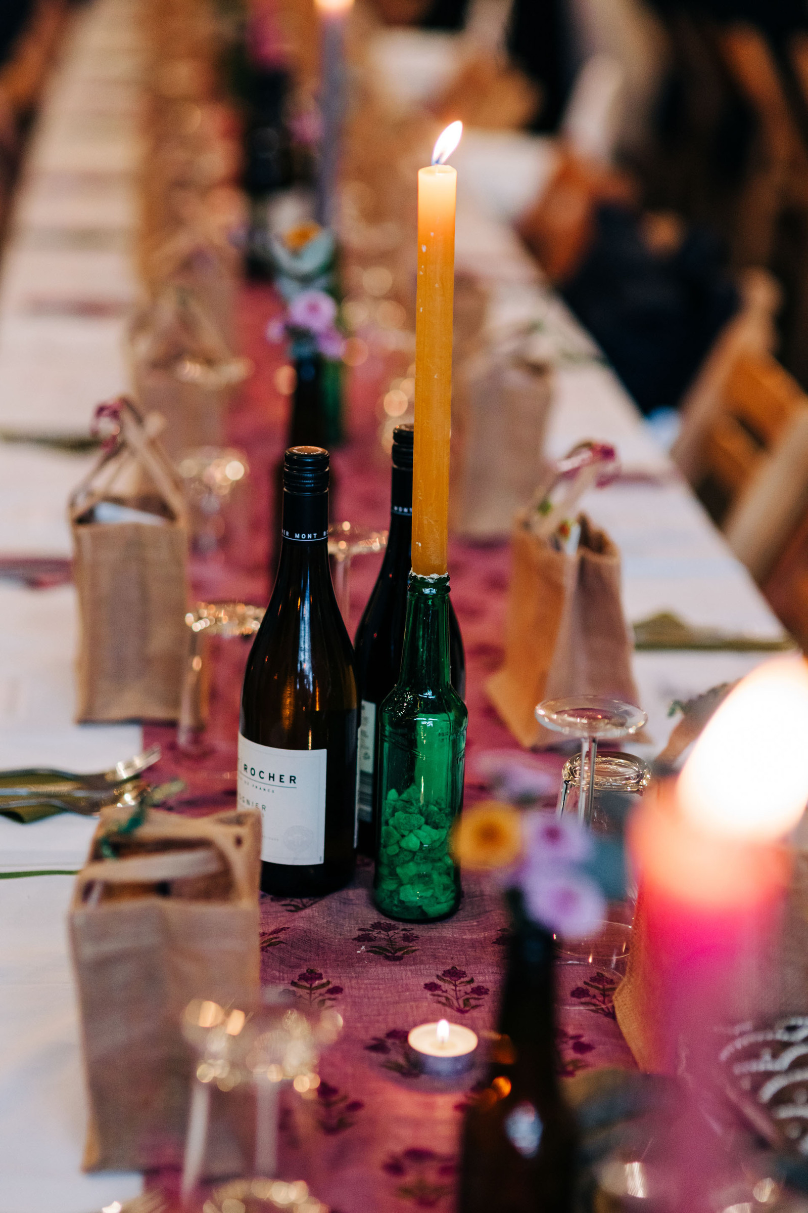 amp studios london wedding reception party dinner featuring pink and green wedding decor inspiration