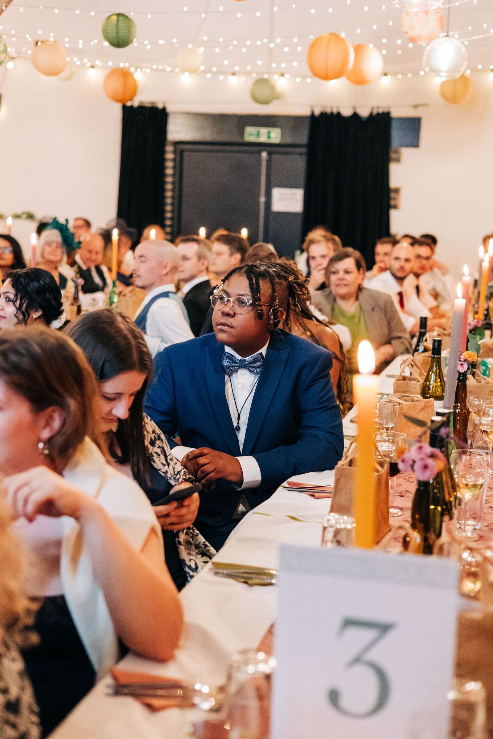 amp studios london wedding reception party dinner candid documentary wedding photography
