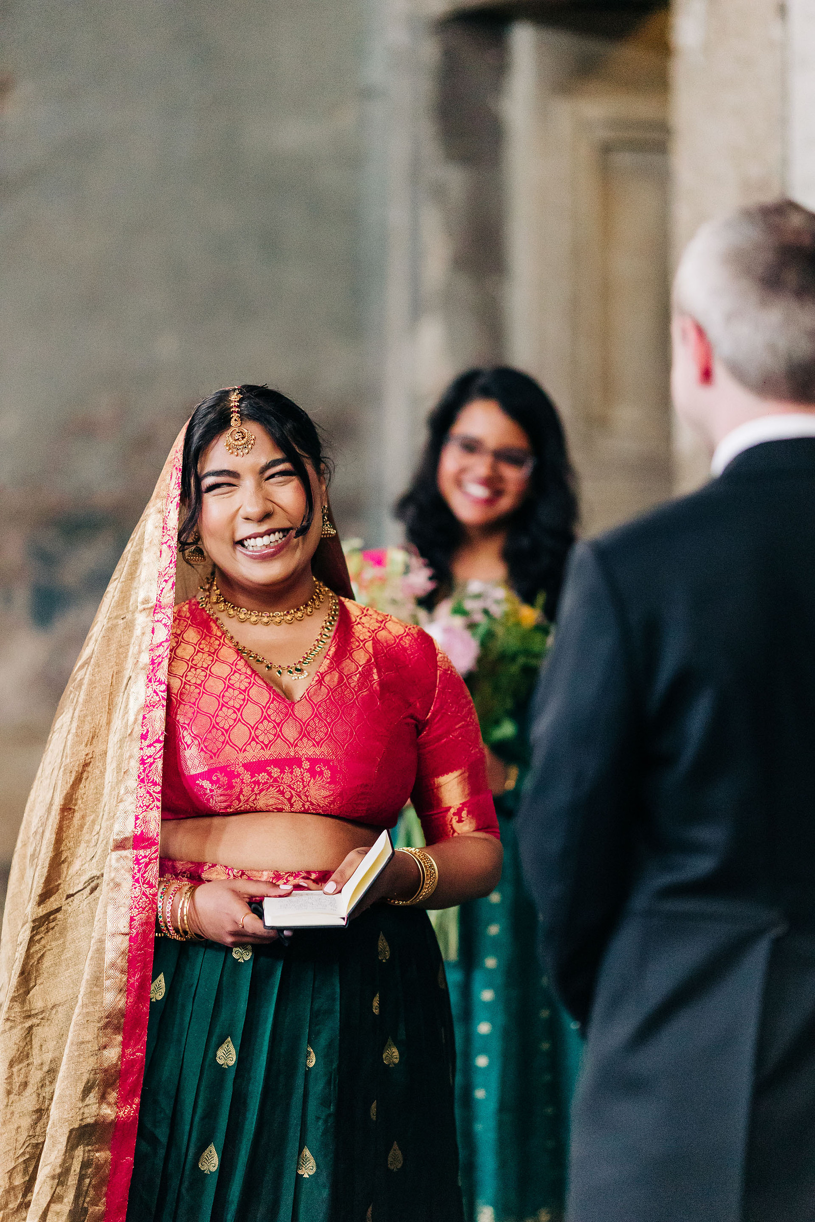 colorful multicultural british indian wedding at asylum chapel and amp studios in london england UK wedding