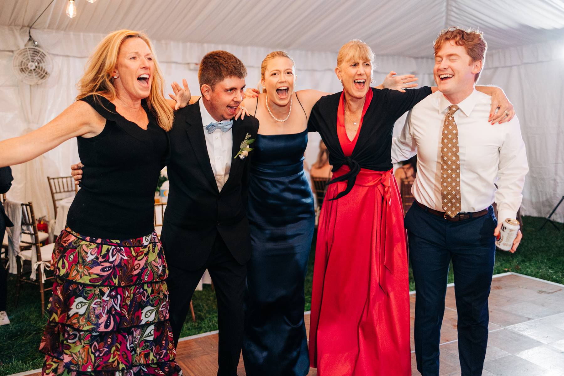 dance party at tented wedding reception at glenhardie country club near philadelphia pennsylvania main line chester county