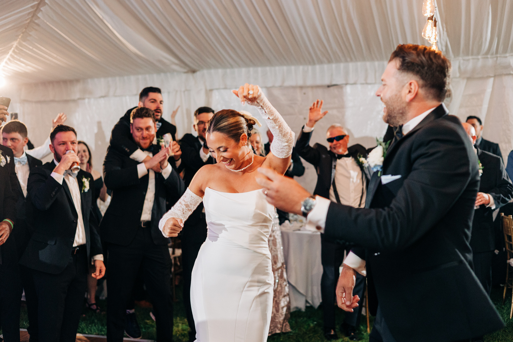 tented wedding reception at glenhardie country club near philadelphia pennsylvania main line chester county