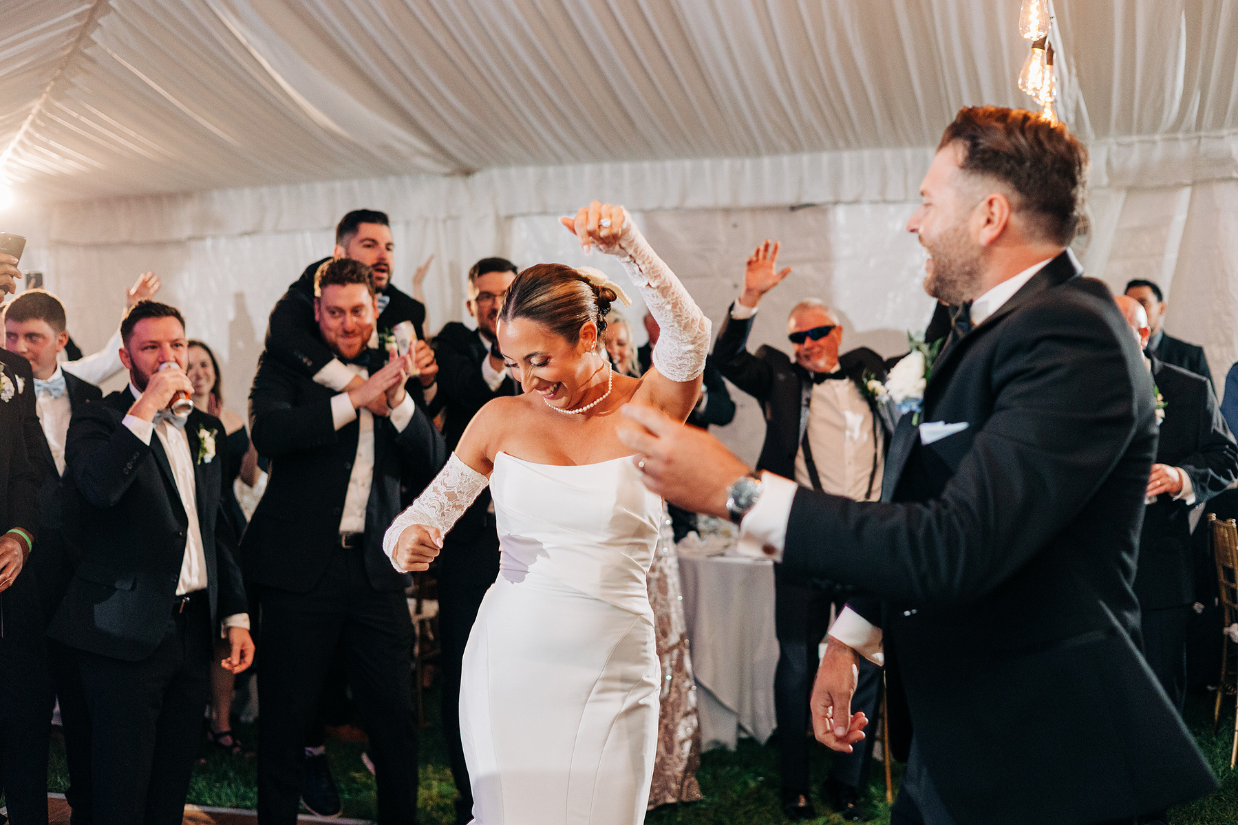 tented wedding reception at glenhardie country club near philadelphia pennsylvania main line chester county