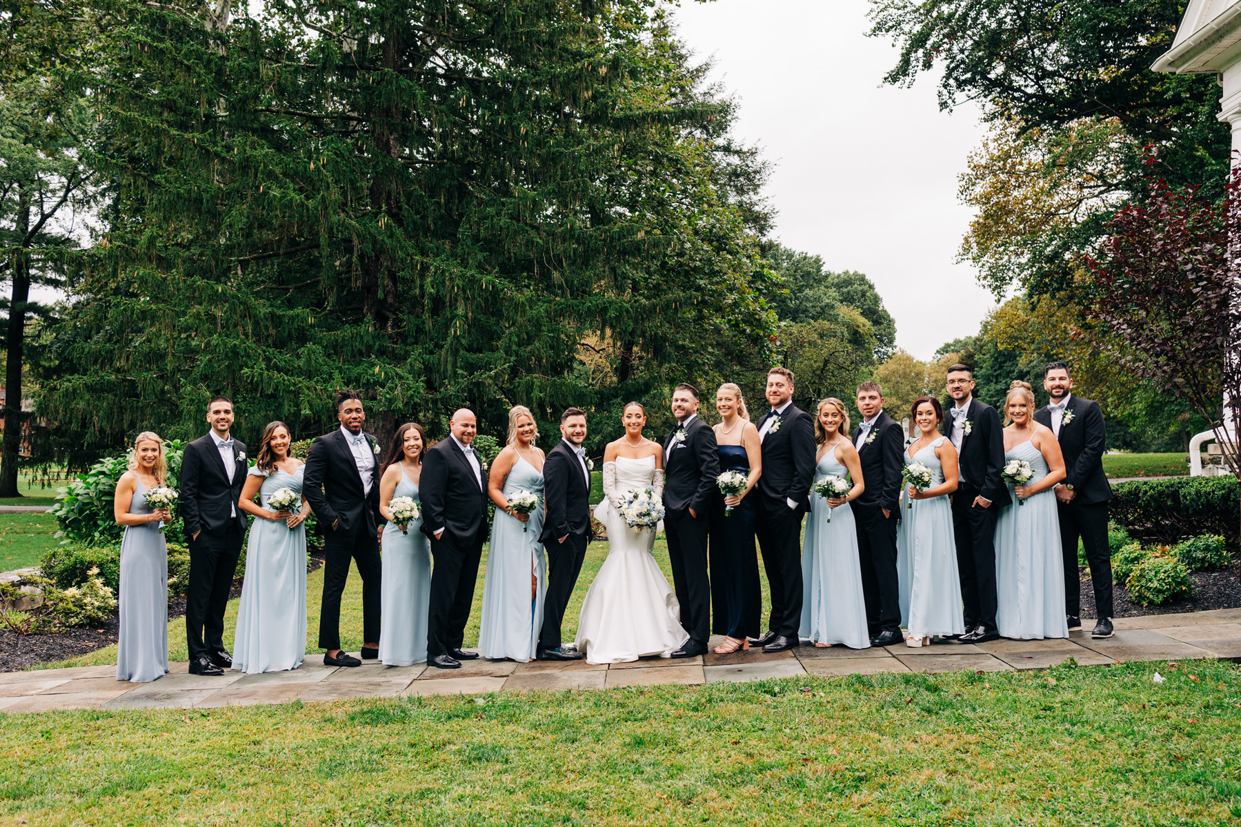 wedding party glenhardie country club wedding near philadelphia on the main line pennsylvania luxury wedding