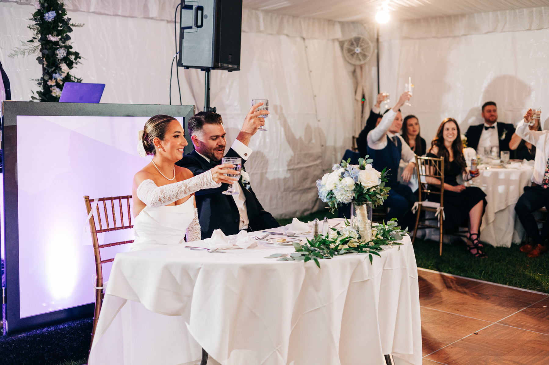 tented wedding reception at glenhardie country club near philadelphia pennsylvania main line chester county