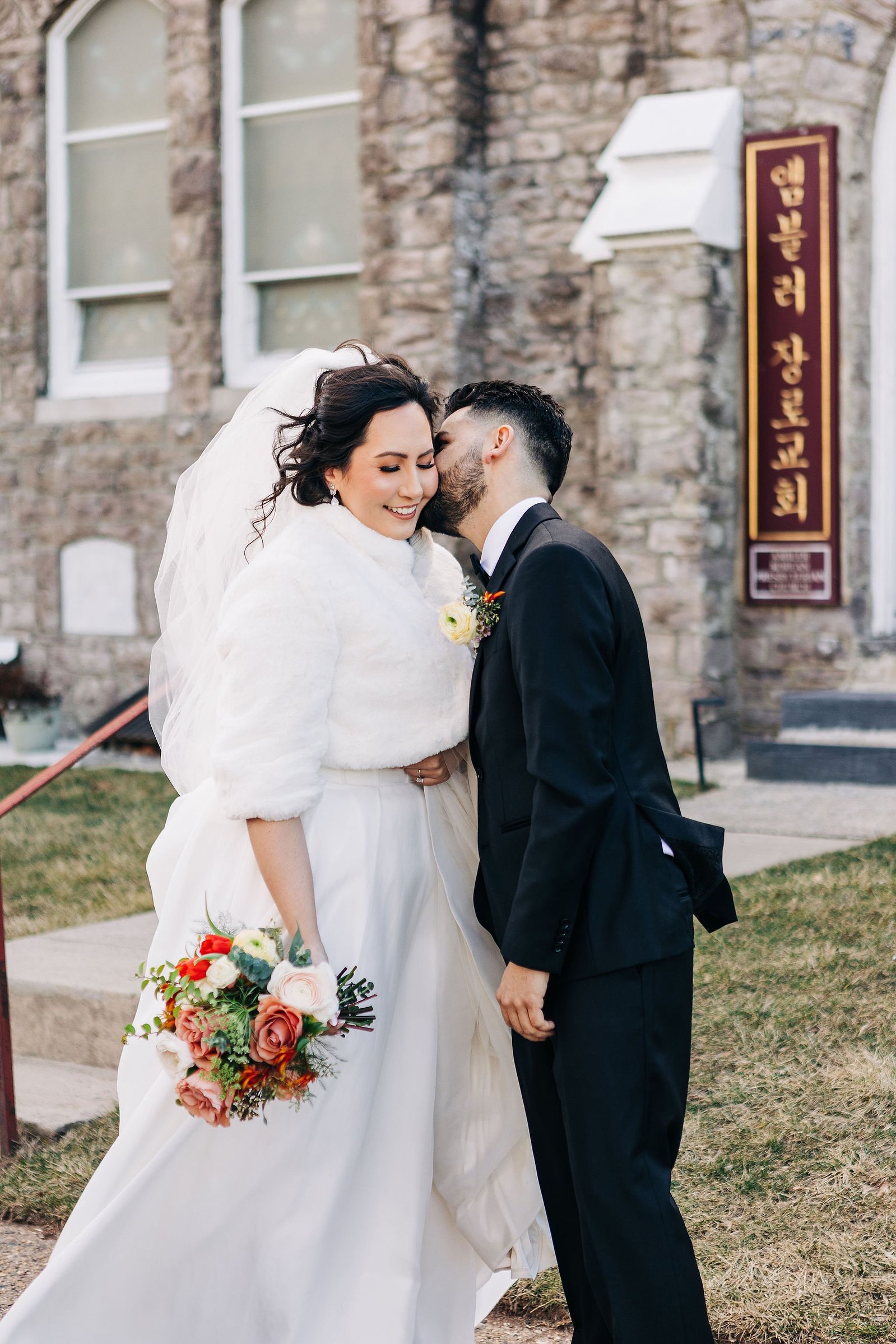 wedding day private first look with bride and groom philadelphia wedding photographer