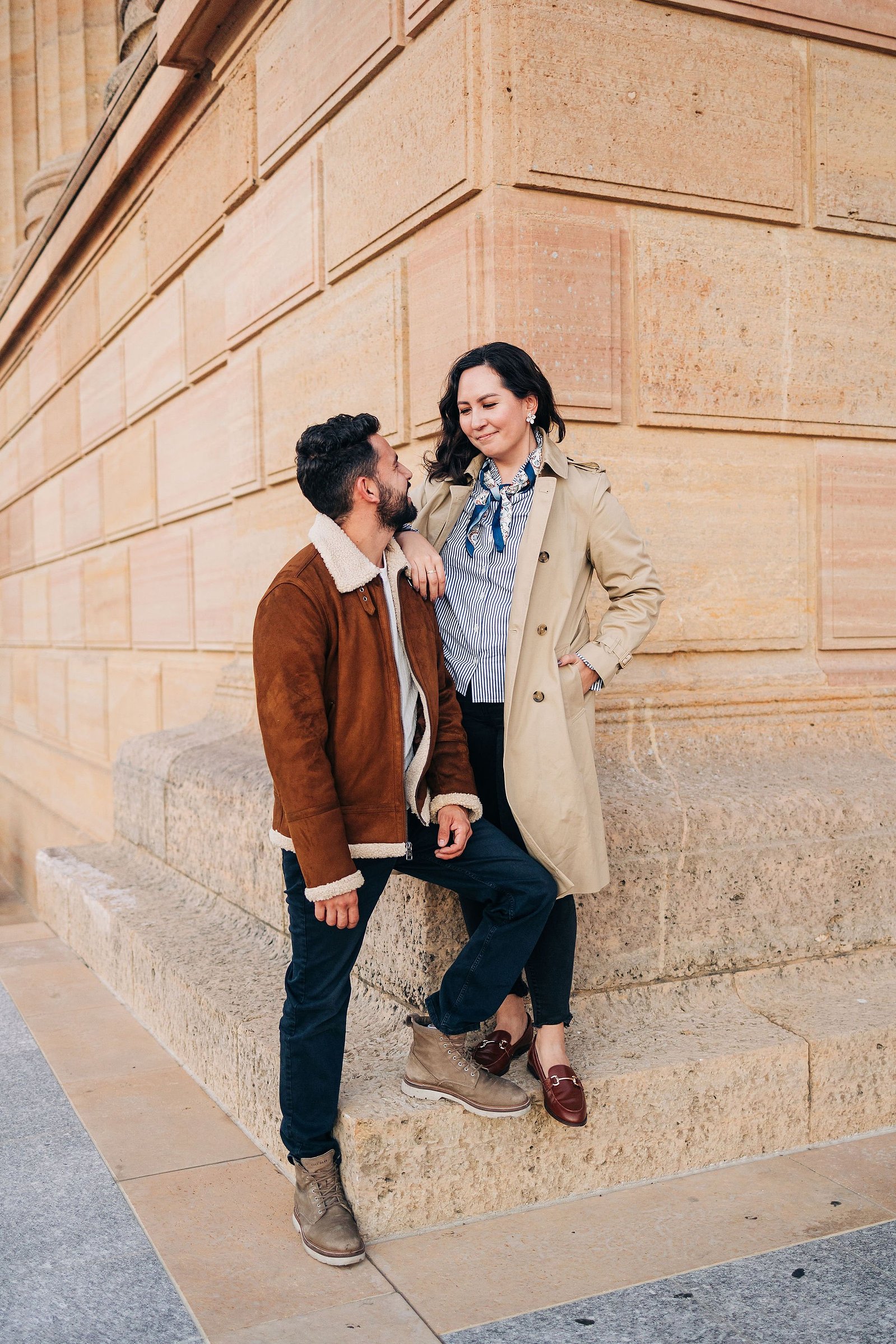 Philadelphia Museum of Art engagement photography