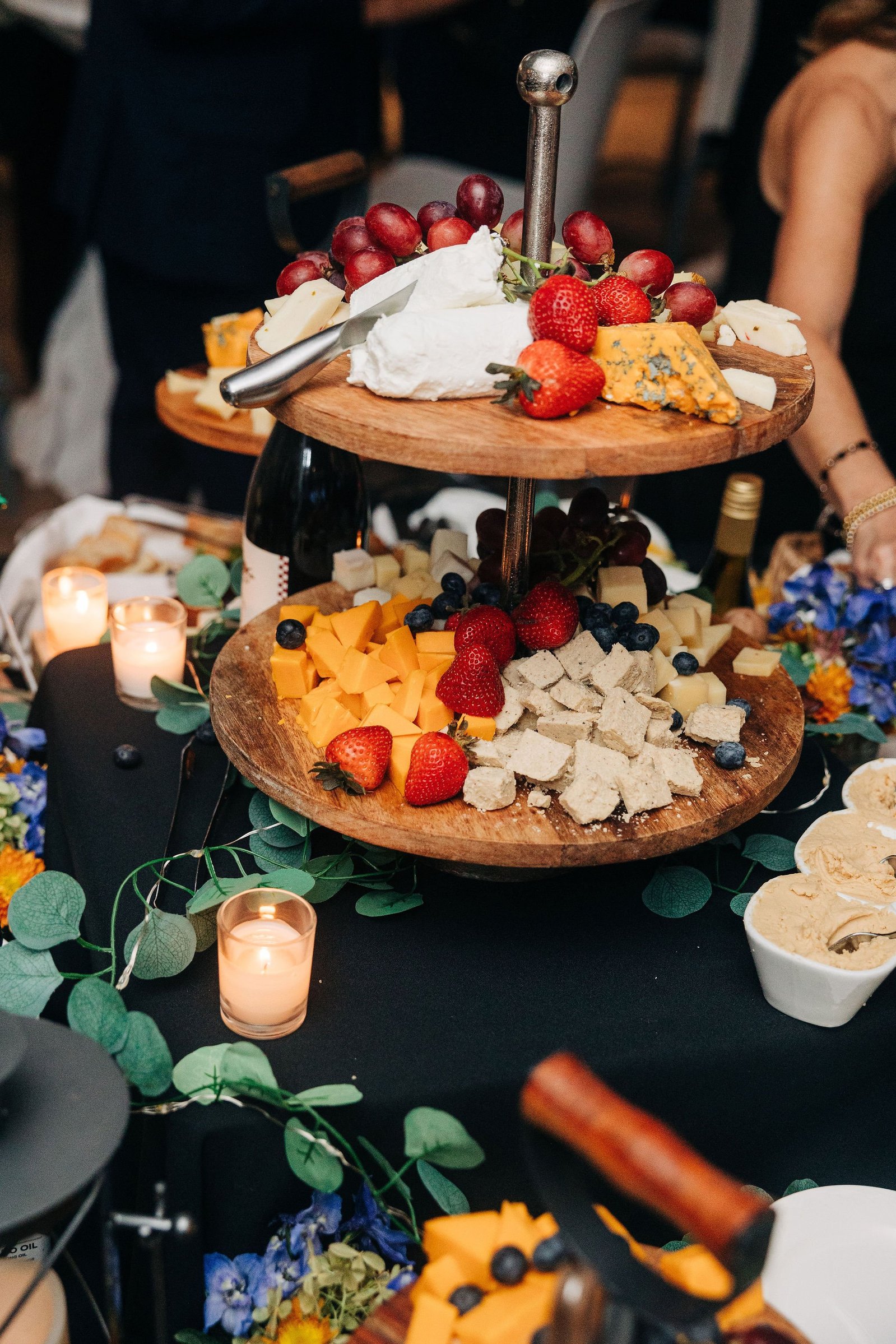 cocktail hour at the lambertville inn wedding