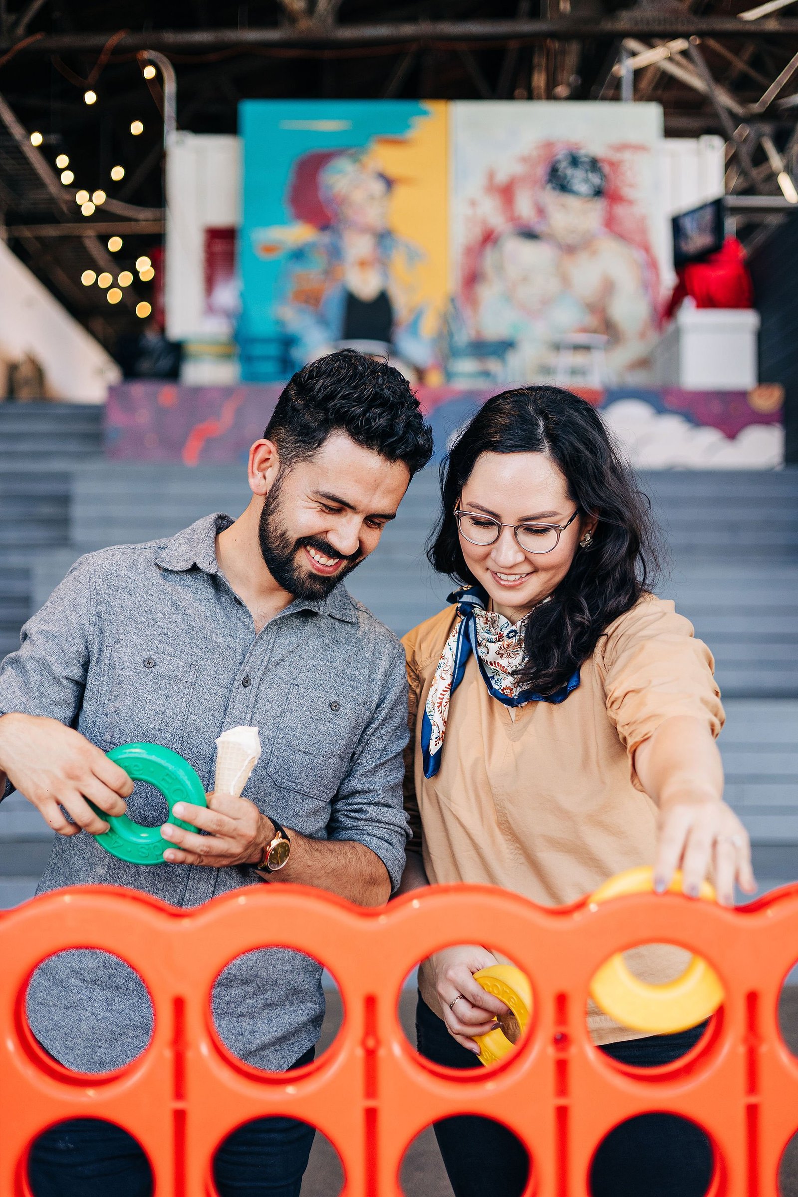 Philadelphia engagement photography session at Cherry Street Pier 