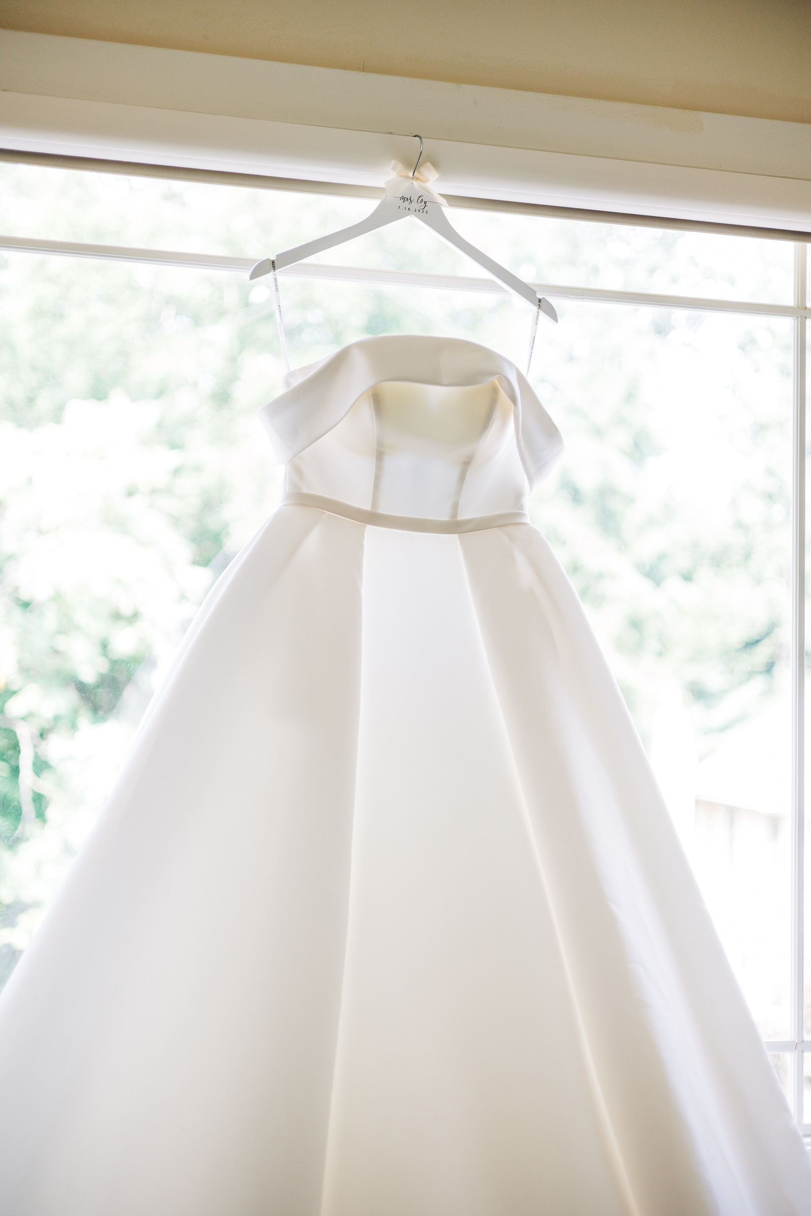 classic wedding dress satin bridal gown