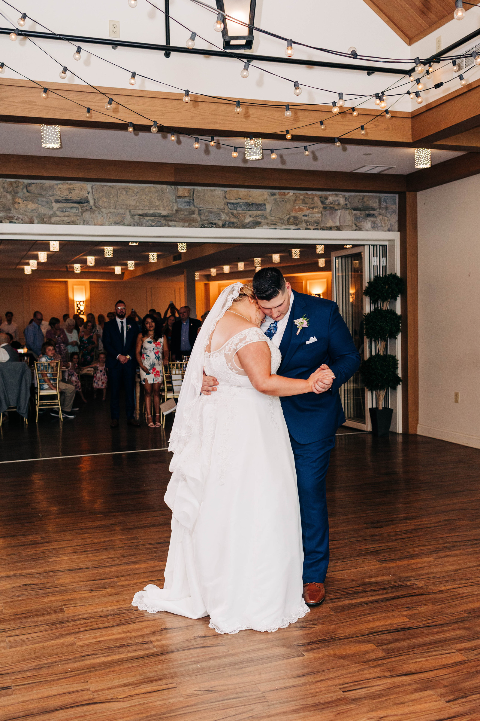 wedding day first dance at the farmhouse at people's light theater in malvern pennsylvania