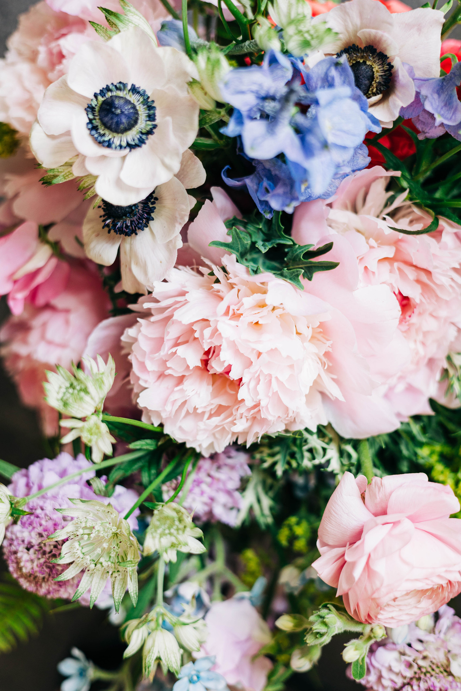 wedding flower bridal bouquet by grapewood florals featuring spring pastel colors