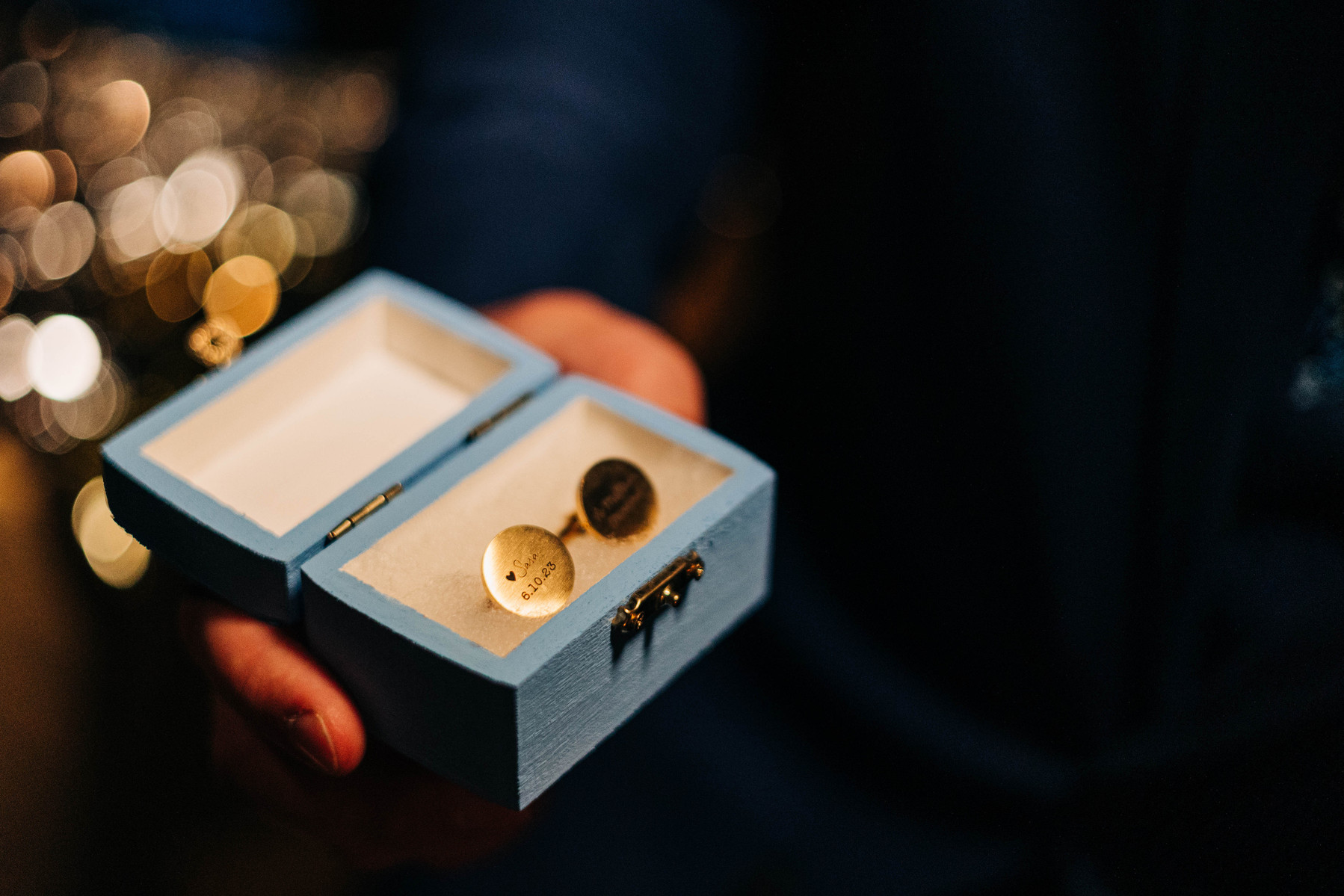 custom groom cuff links wedding day gift from bride