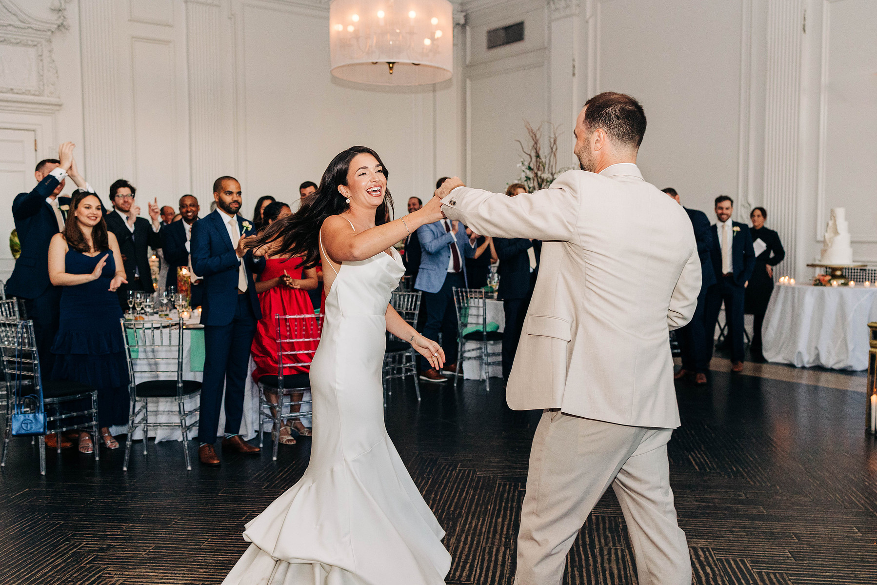 wedding reception first dance at the downtown club by cescaphe in philadelphia