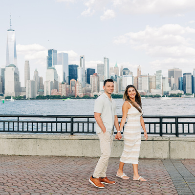 Liberty State Park Jersey City New York City Proposal Engagement Photo Shoot