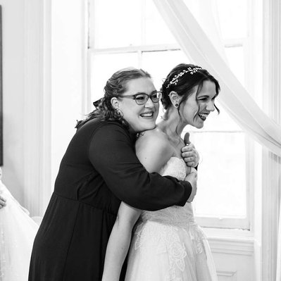 getting ready at vaux studio center city philadelphia micro wedding