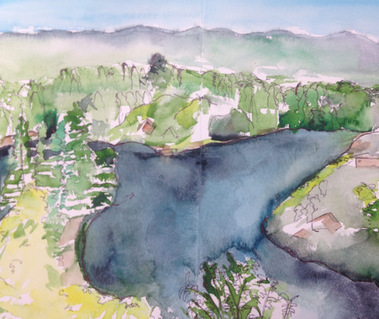 'Guatape' Colombia, Watercolour on Paper