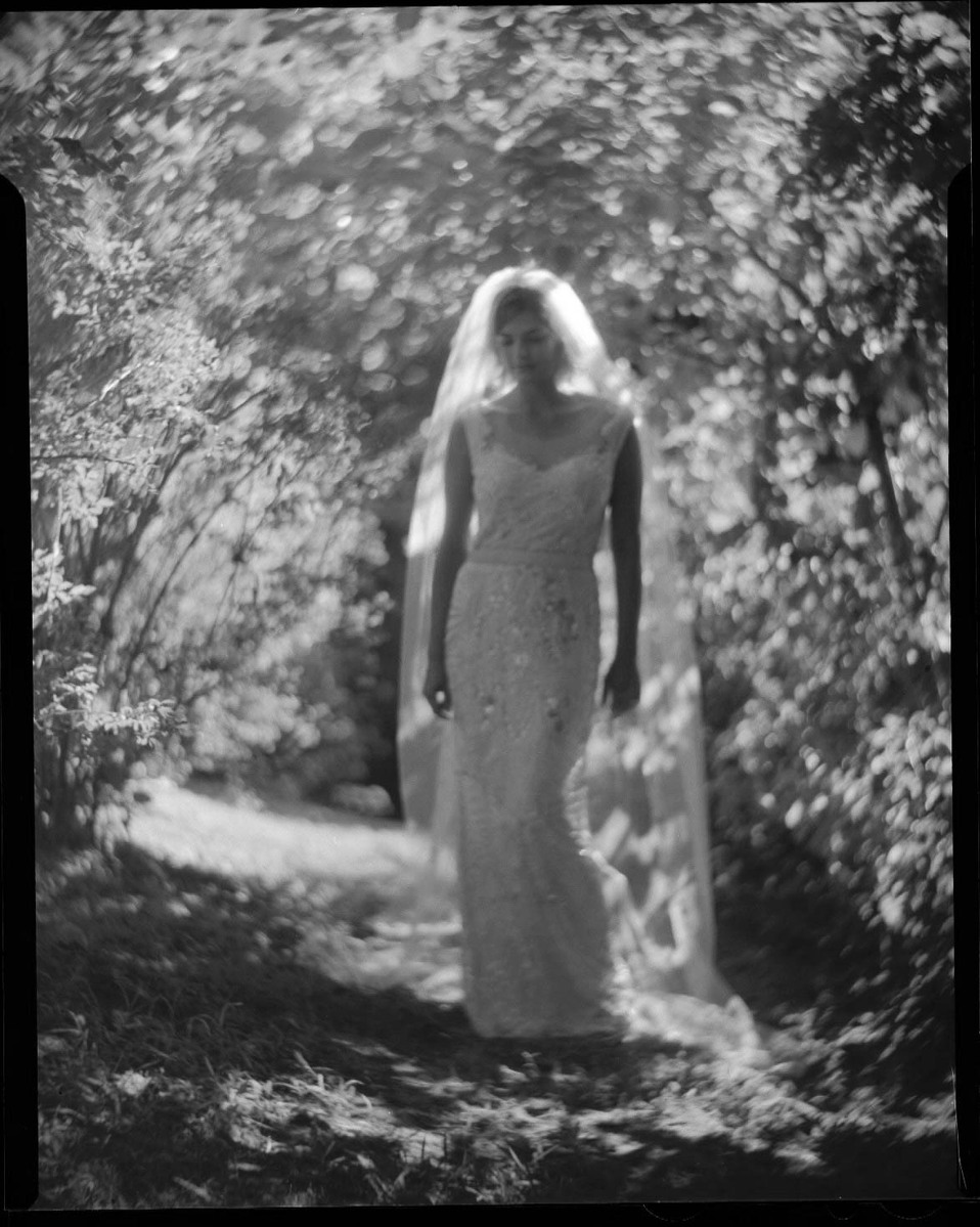 wet plate portrait wedding bridal