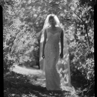 wet plate portrait wedding bridal
