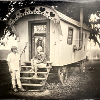 wet plate portrait couple