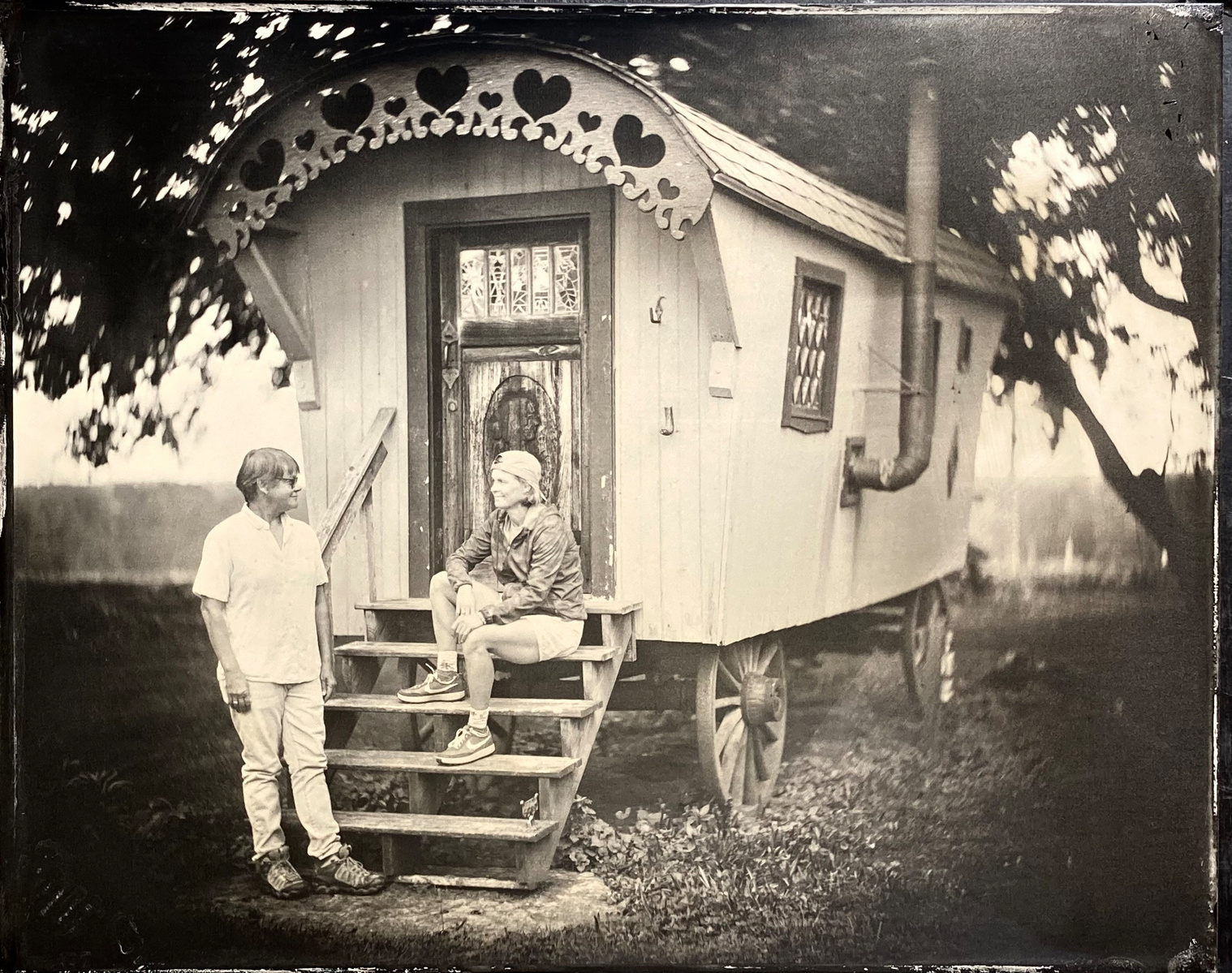wet plate portrait couple