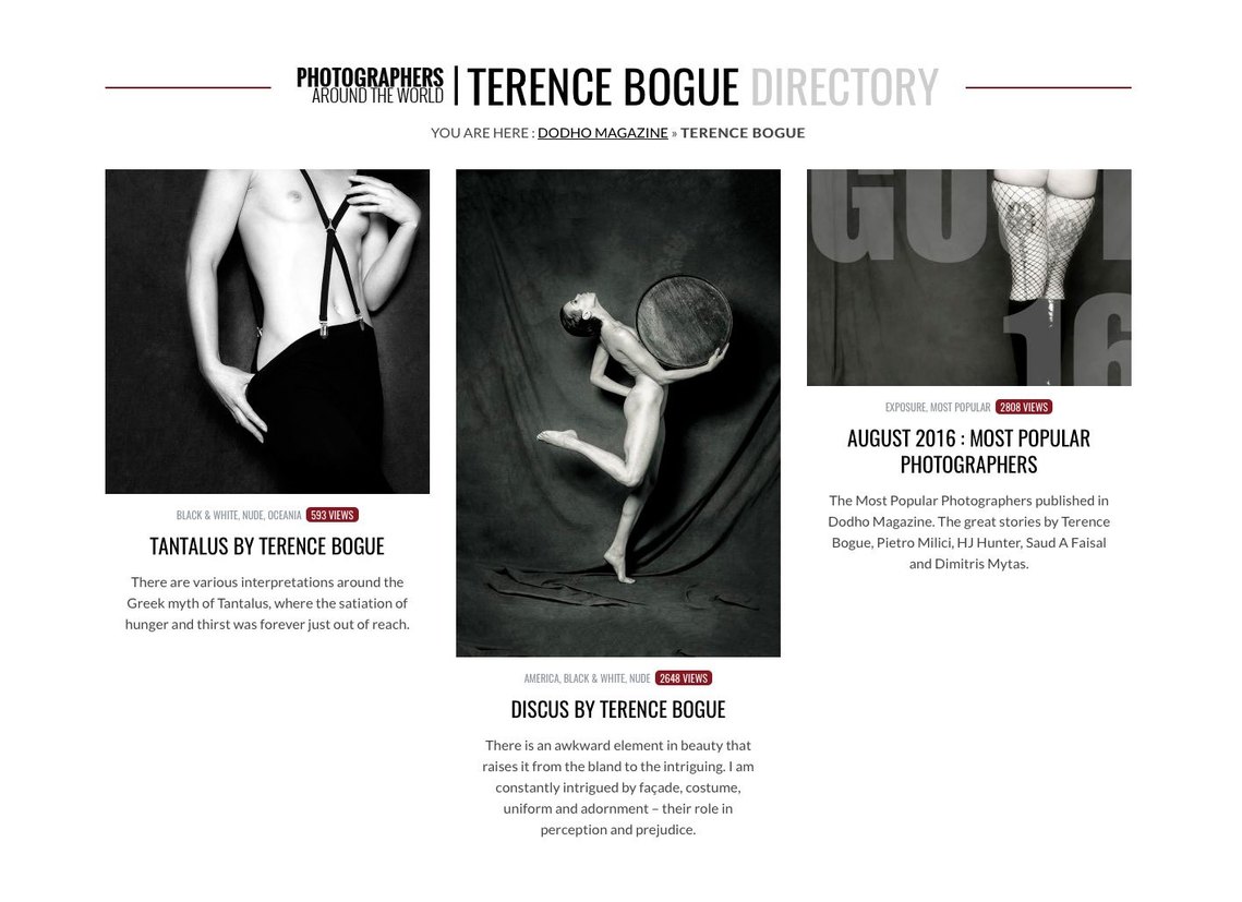 https://openstudios.in/terence-bogue, photographer Terence Bogue, Dodho Magazine Barcelona