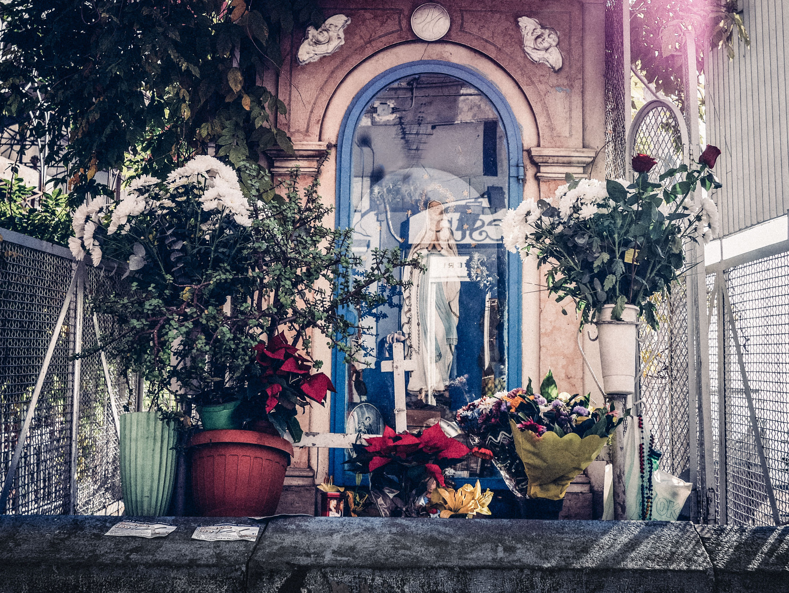 Statuette religieuse dans Naples.