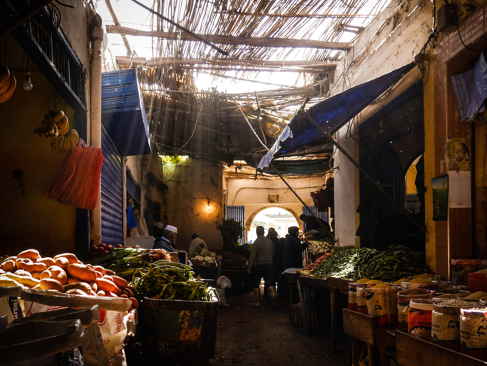 Le marché de la médina.