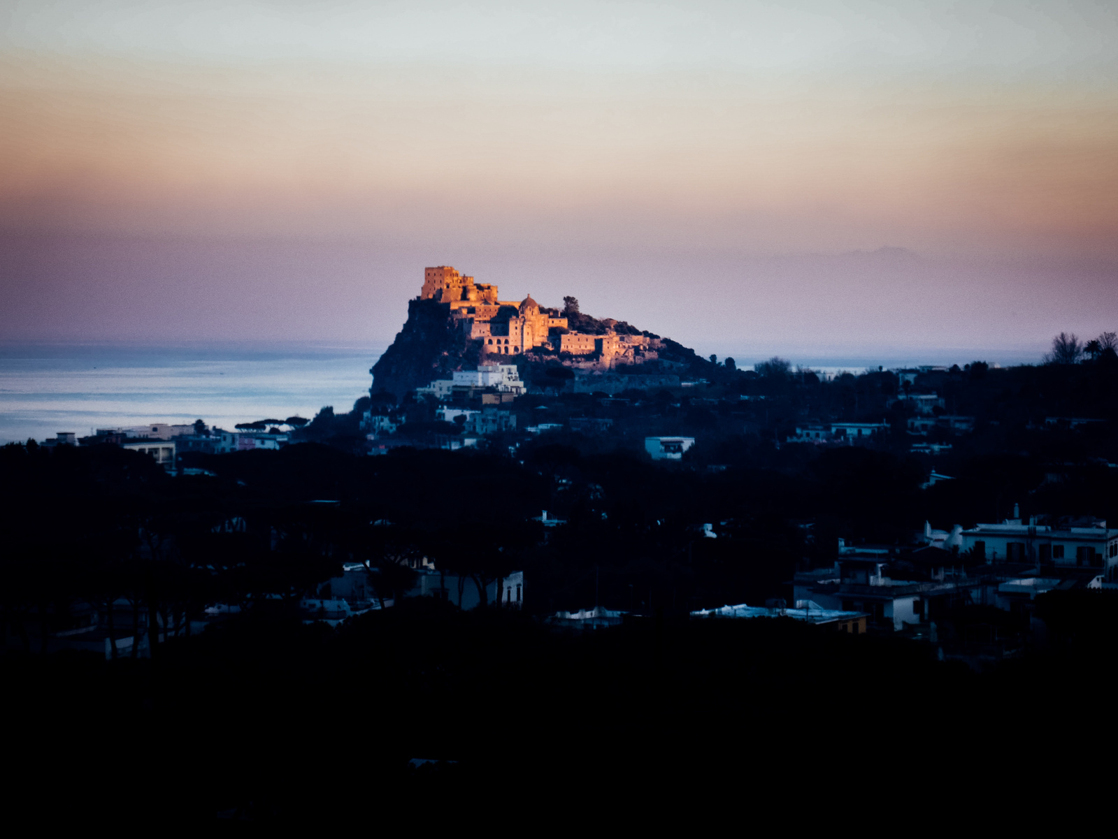 Couché de soleil sur l'ile d'Olbia.