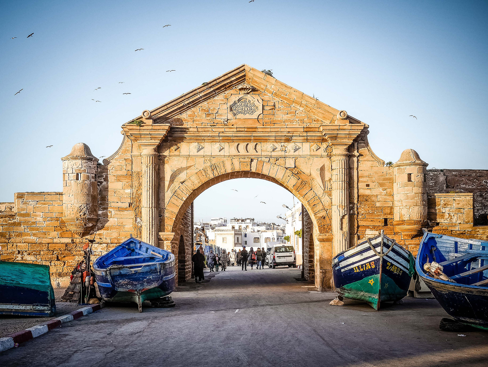 L'entrée du port d'Essaouira.