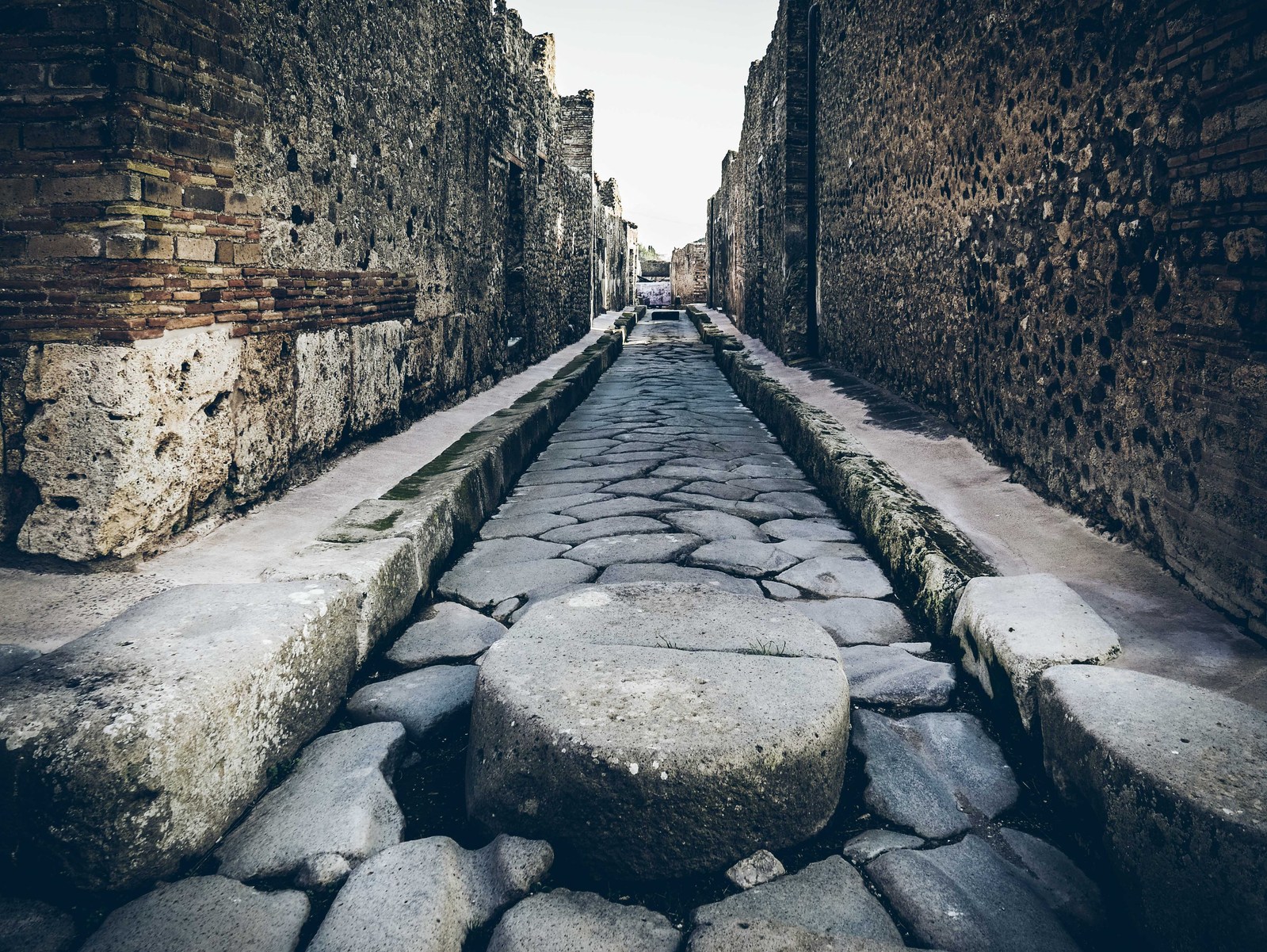 Une rue de Pompéi.