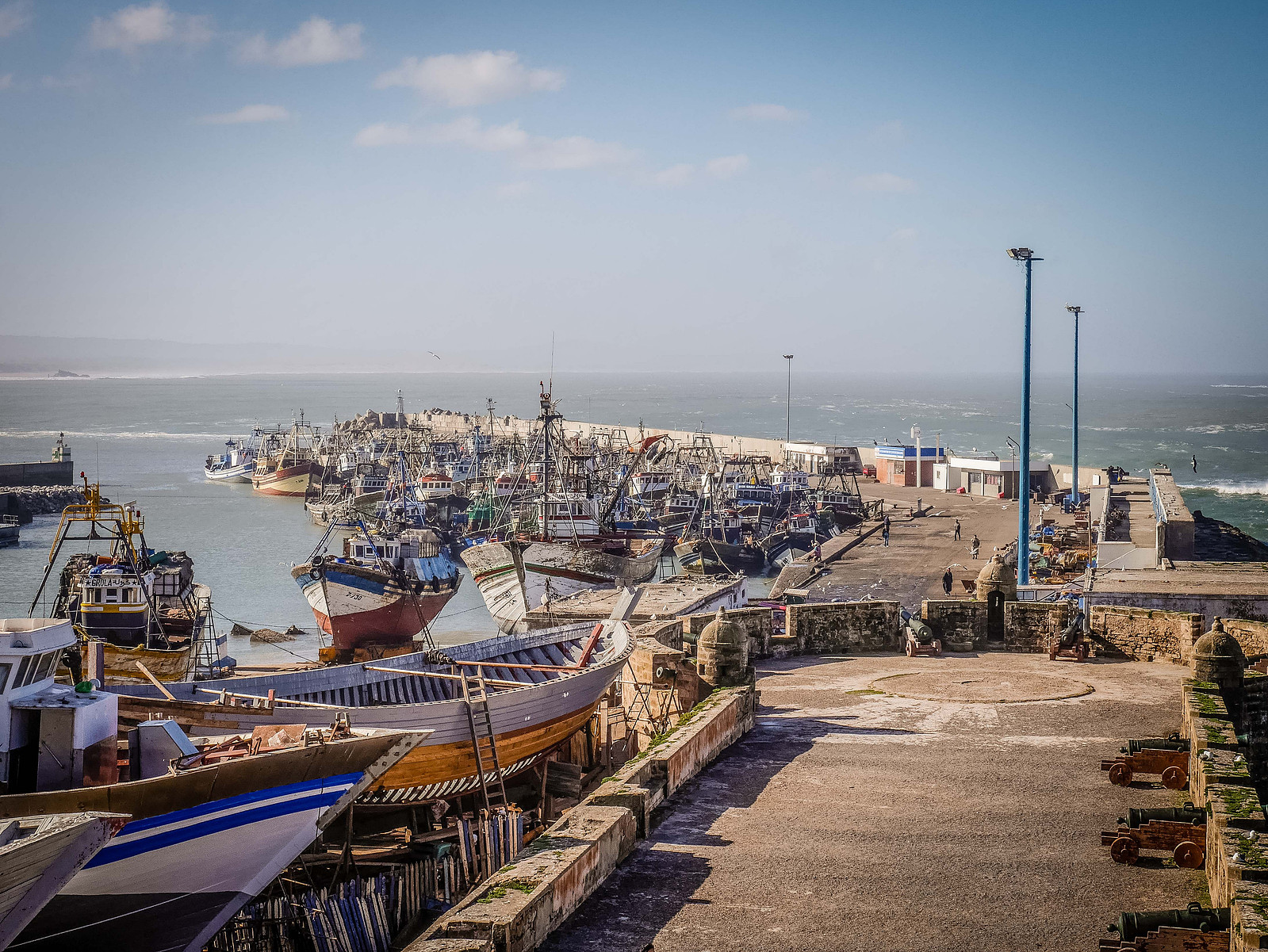 Une flotte de pêche marocaine.