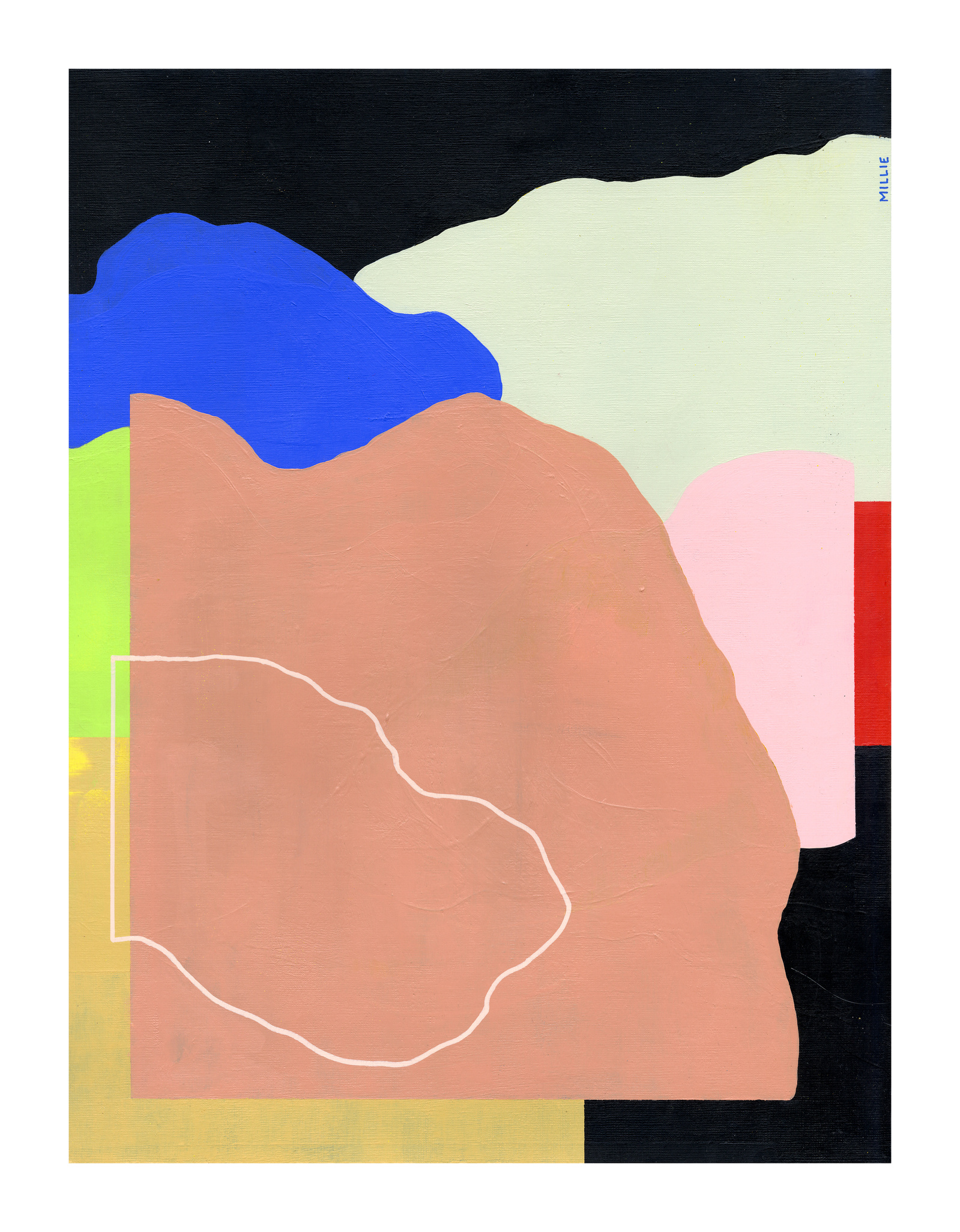 Abstract painting by Millie Toyin Olateju 
