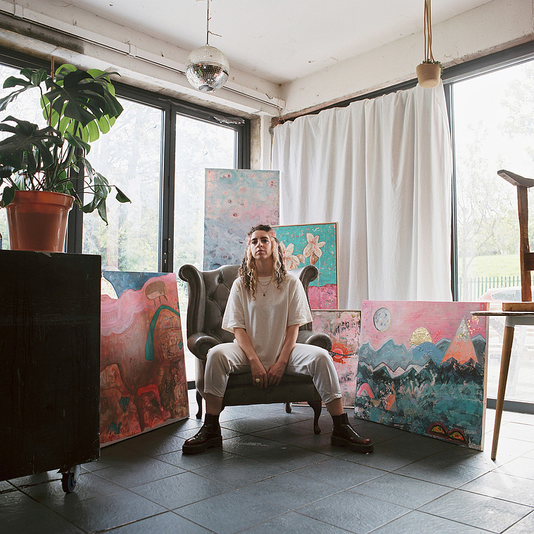 Yanis Angel - Portrait Photography - London - Artist in studio | Shereen Tabet