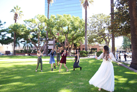 Bouquet toss in park
©Leslie Rodriguez Photography
Wedding and Event Photography
Boise, Idaho