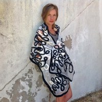 Scarf - Gaia Lina Wearable Felt Art