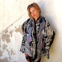 Scarf - Gaia Lina Wearable Felt Art