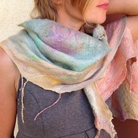 Scarf - Gaia Lina Wearable Felt Art