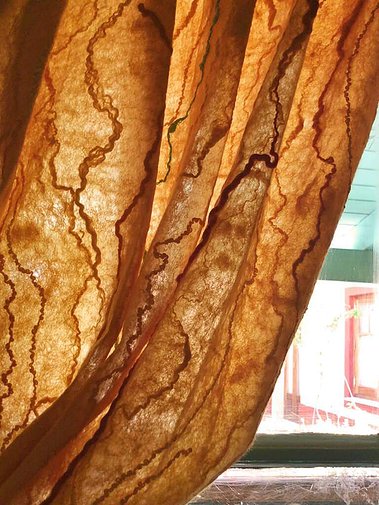 Felt Curtain - Gaia Lina's home living felt art