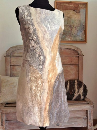 Dress - Gaia Lina Wearable Felt Art
