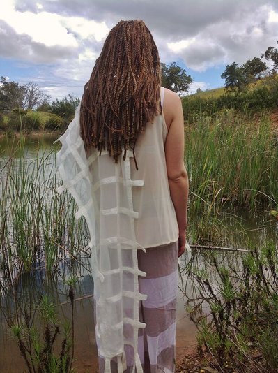 Scarf - Gaia Lina Wearable Felt Art