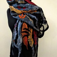 Sunset - Felt Scarf by Gaia Lina