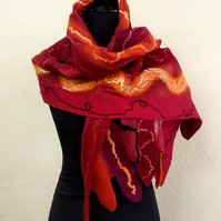 Aurora - Felt Scarf by Gaia Lina