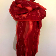 Fire - Felt Scarf by Gaia Lina