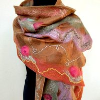 Autumn Delight - Felt Scarf by Gaia Lina