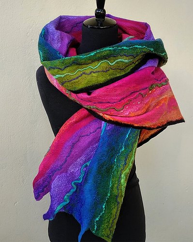 Good morning - Felt Scarf by Gaia Lina