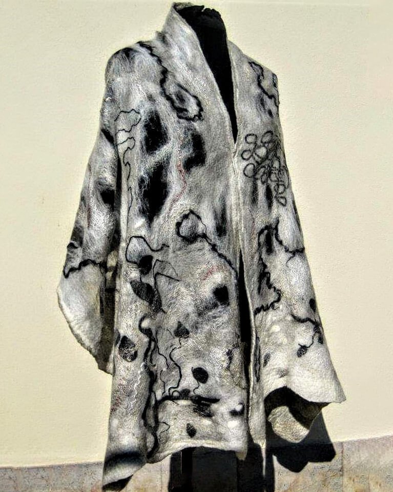 Into the woods - Felt Scarf by Gaia Lina
