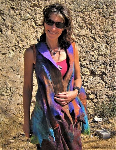 Scarf - Gaia Lina Wearable Felt Art