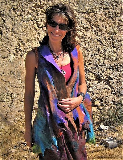 Scarf - Gaia Lina Wearable Felt Art