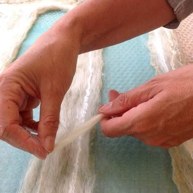 white felt strings - Gaia Lina feel good felt design