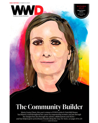 WWD magazine, illustration, fashion
